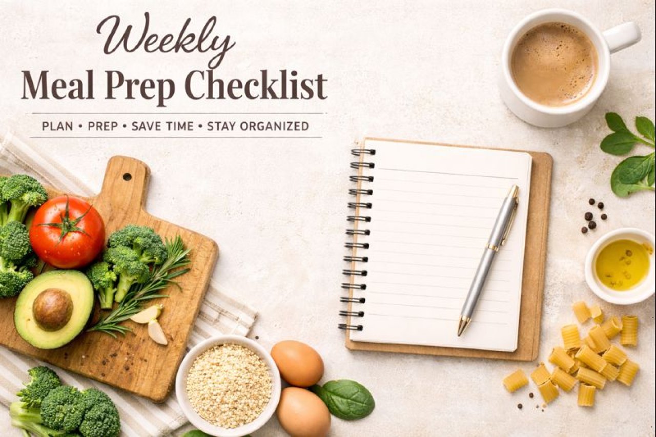 Printable Weekly Meal Prep Checklist: The Ultimate Time-Saving Tool for Busy Moms and Home Organizers