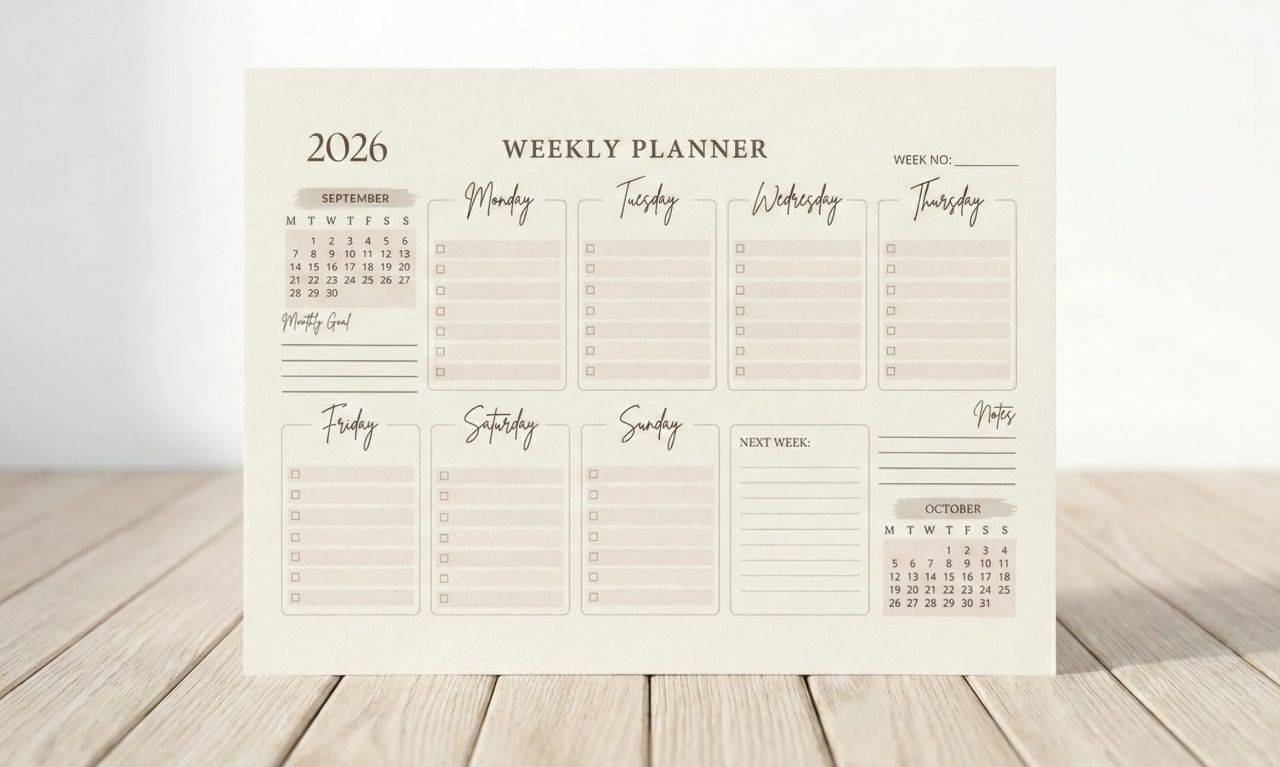 Weekly planner printables