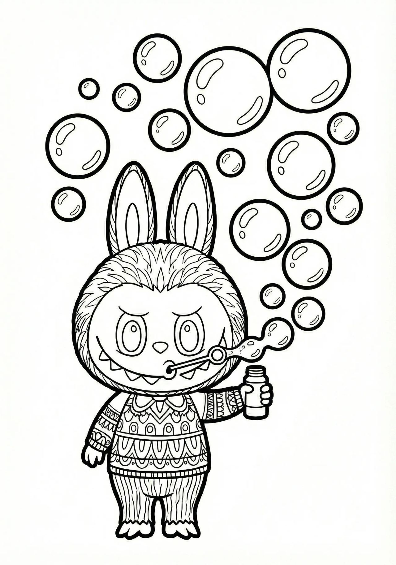 labubu coloring pages