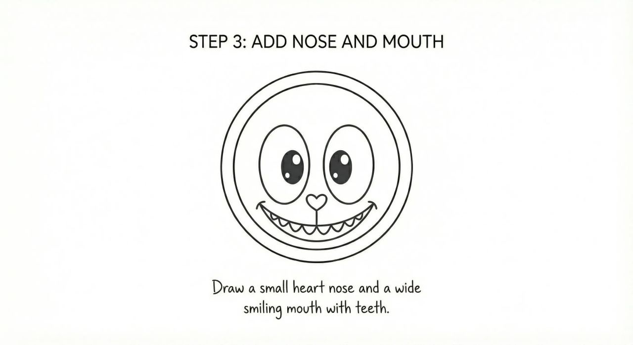 Step by step how to draw a Labubu – easy drawing tutorial