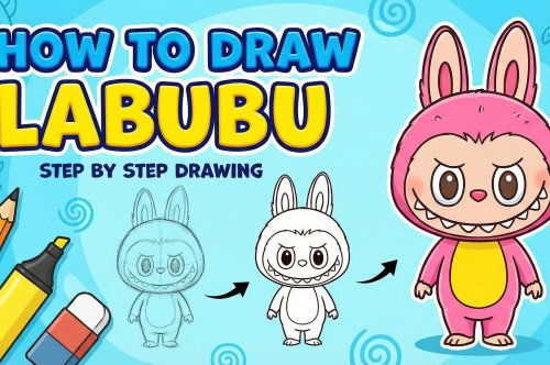 How to Draw a Labubu – Easy Step by Step Drawing Tutorial 2026