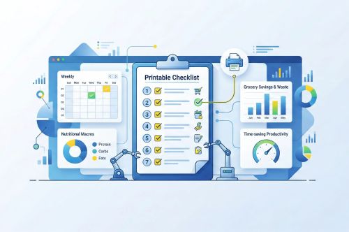 7 Elite Printable Weekly Meal Prep Checklist Systems