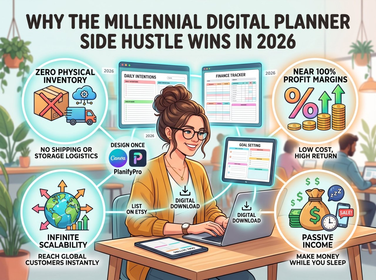 millennial digital planner side hustle