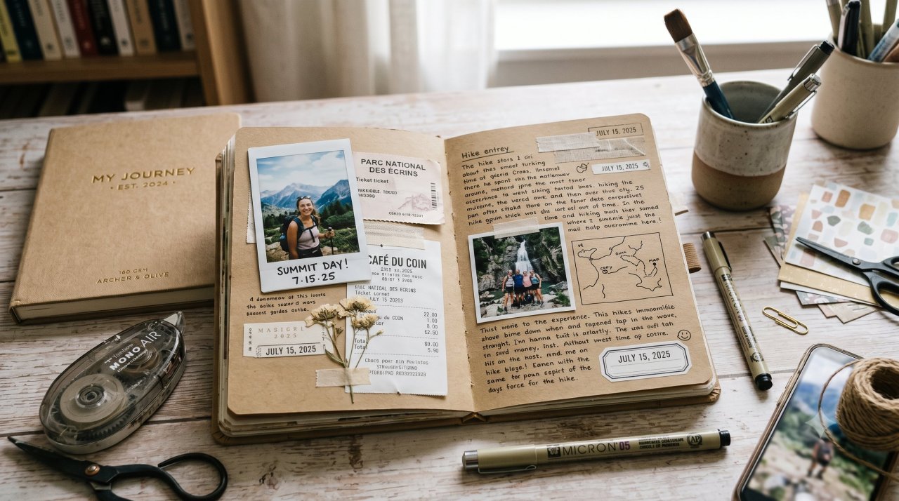 Scrapbook Journal: Creative Guide to Analog Memory Keeping