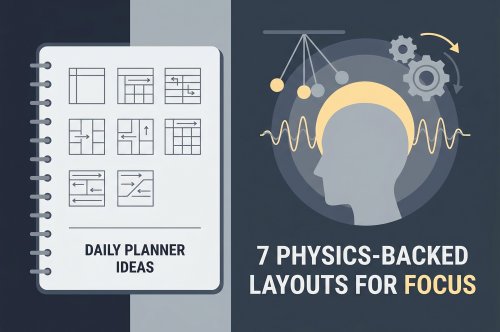 Daily Planner Ideas: 7 Physics-Backed Layouts for Focus