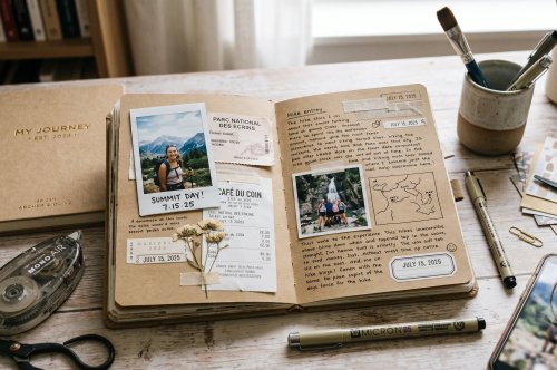 Scrapbook Journal: Creative Guide to Analog Memory Keeping