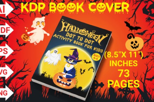 Top 3 Halloween Dot to Dot Coloring Book Cover Designs
