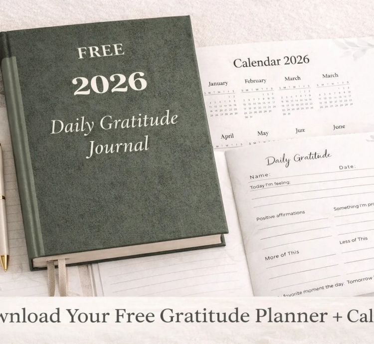 FREE 2026 Daily Gratitude Journal pdf - Planora Creative – Free ...