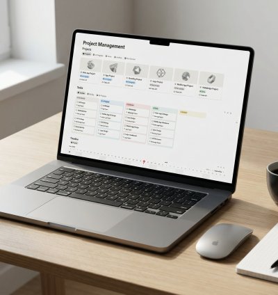 Free Complete Project Management & Task Tracker Notion Template
