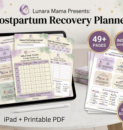 The Postpartum Recovery Complete Bundle: Nourish, Recover & Thrive | Breastfeeding Meal Plan & Core Repair