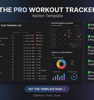 Ultimate Notion Workout & Fitness Tracker Template