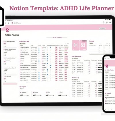 Notion Template ADHD Life: Complete Daily Planner